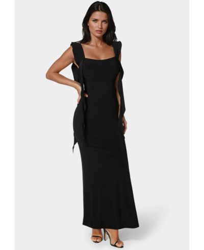 Женское трикотажное платье Bebe Cascade Ruffle