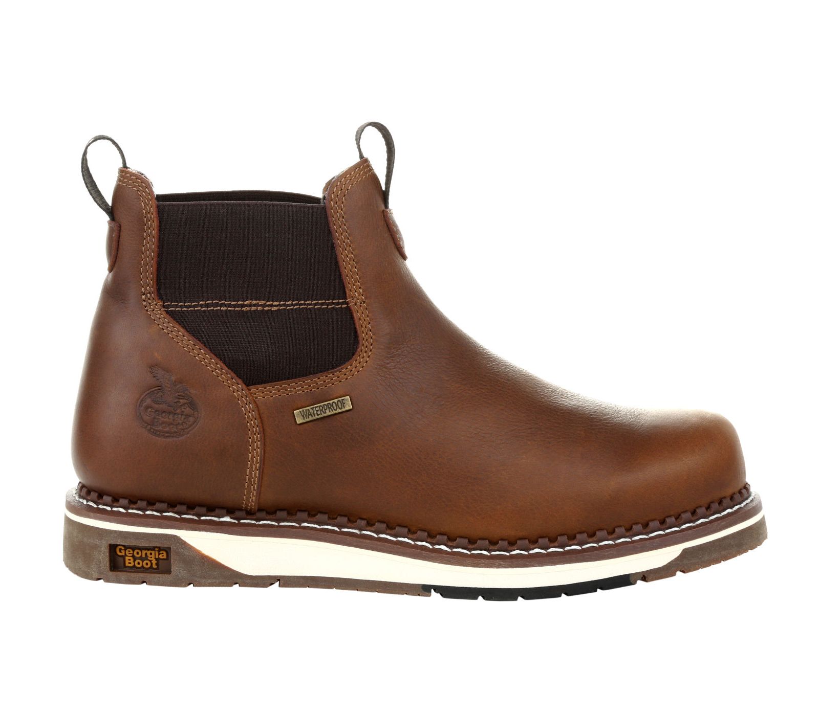 Georgia Boot Men's AMP LT Wedge Waterproof Chelsea Work Boot
