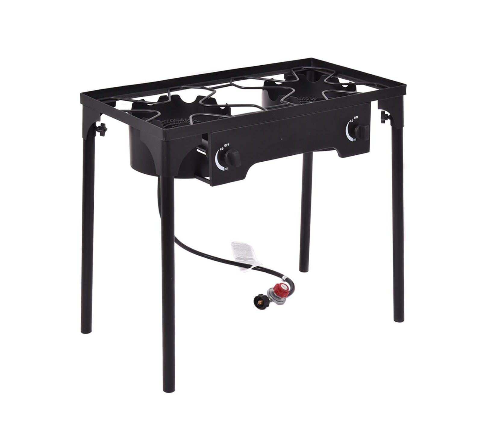 Ecooso 150000 BTU Double Burner Outdoor Stove BBQ Grill