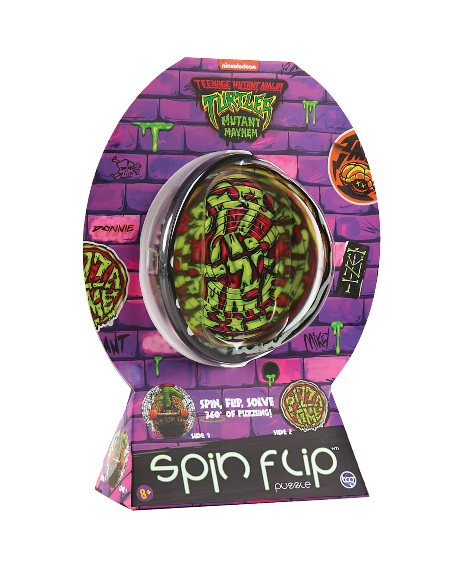 Пазл Spinflip Teenage Mutant Ninja Turtles Pizza Time 12-Ring Spin Flip, возраст 8+