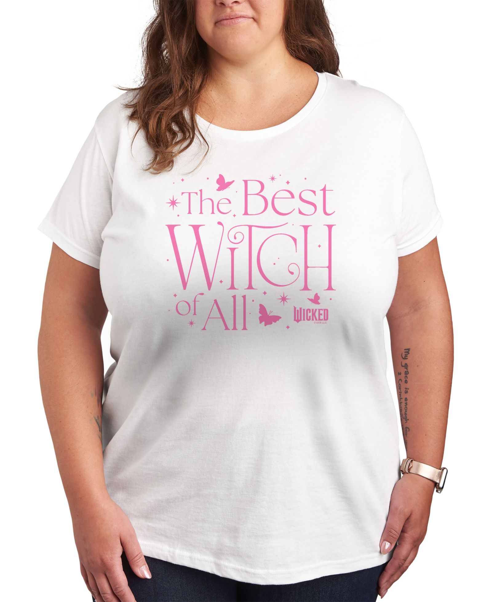 Hybrid Apparel Женская графическая футболка Plus Size Wicked The Best Witch of All