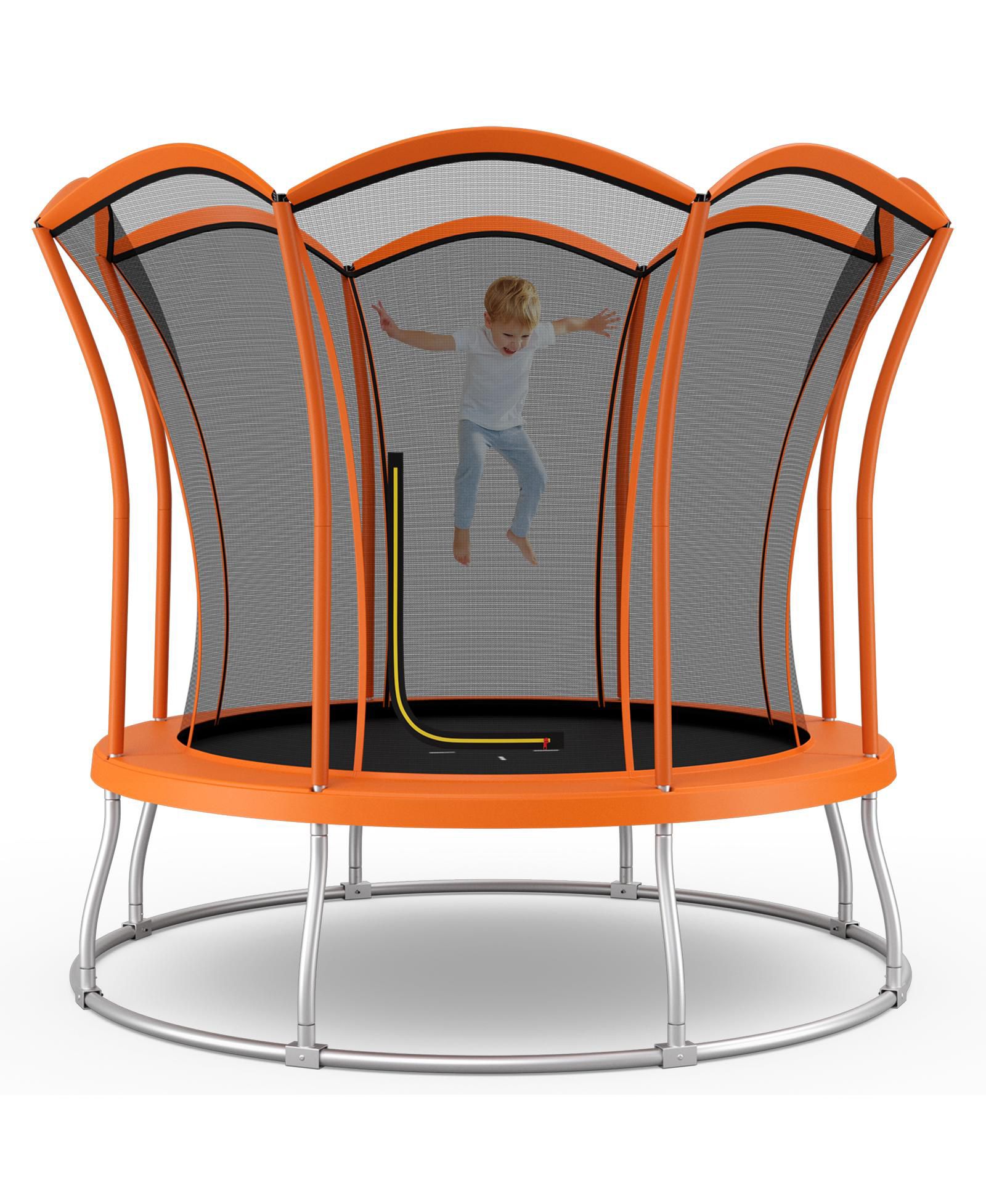 10 Feet Unique Flower Shape Trampoline with Galvanized Steel Frame