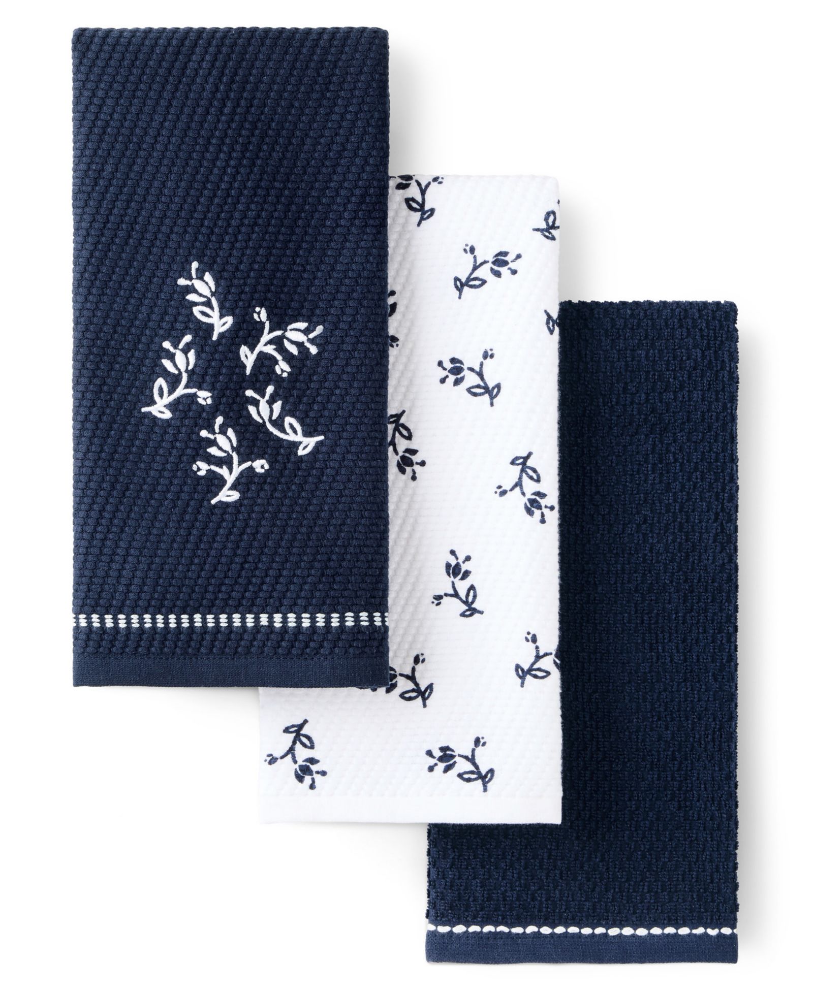 KitchenAid Vintage Florals Collector Series Cotton Kitchen Towels Set, 18" x 28"