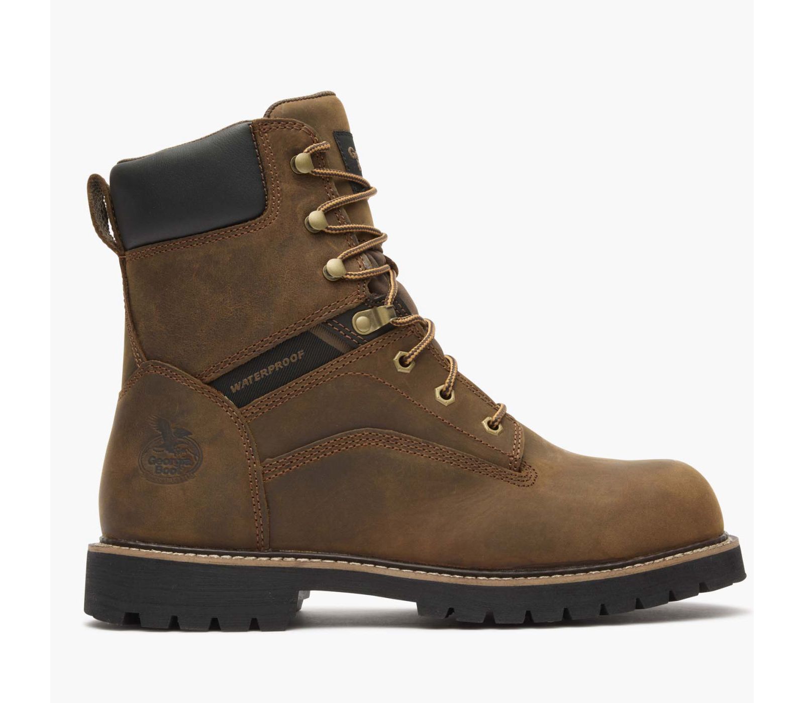 GEORGIA BOOT Men's Core 37 Steel Toe 8" Waterproof Work Boot