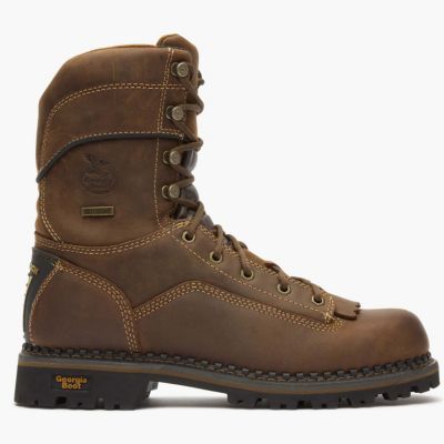 GEORGIA BOOT Men's AMP LT Low Heel Logger Waterproof Work Boot