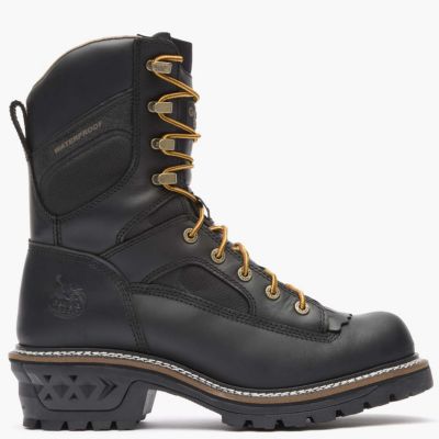 GEORGIA BOOT Men's LTX Logger Waterproof Black Work Boot