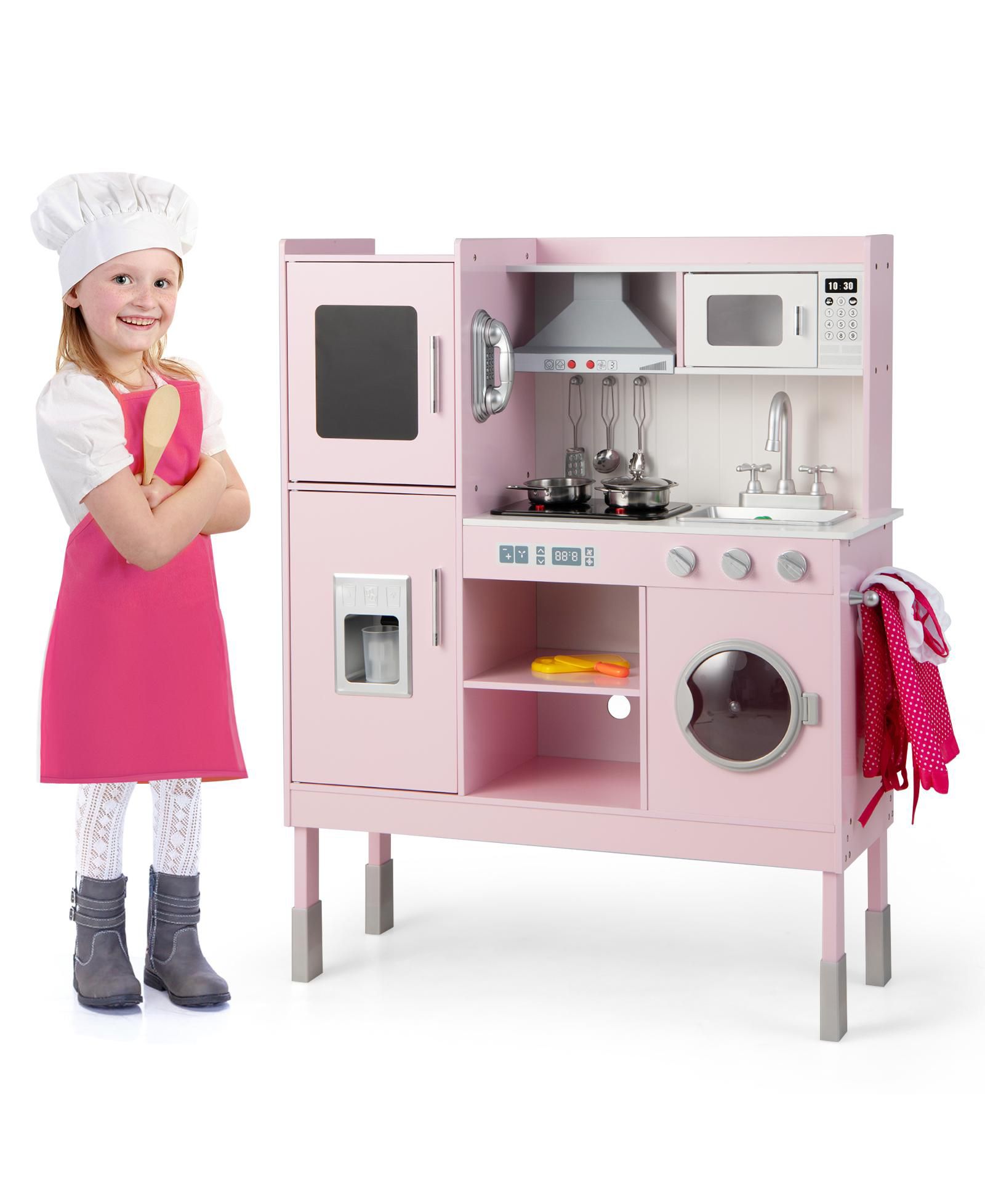 Игровая кухня Mecale с регулировкой высоты, набор из 16 предметов, для детей от 3 лет