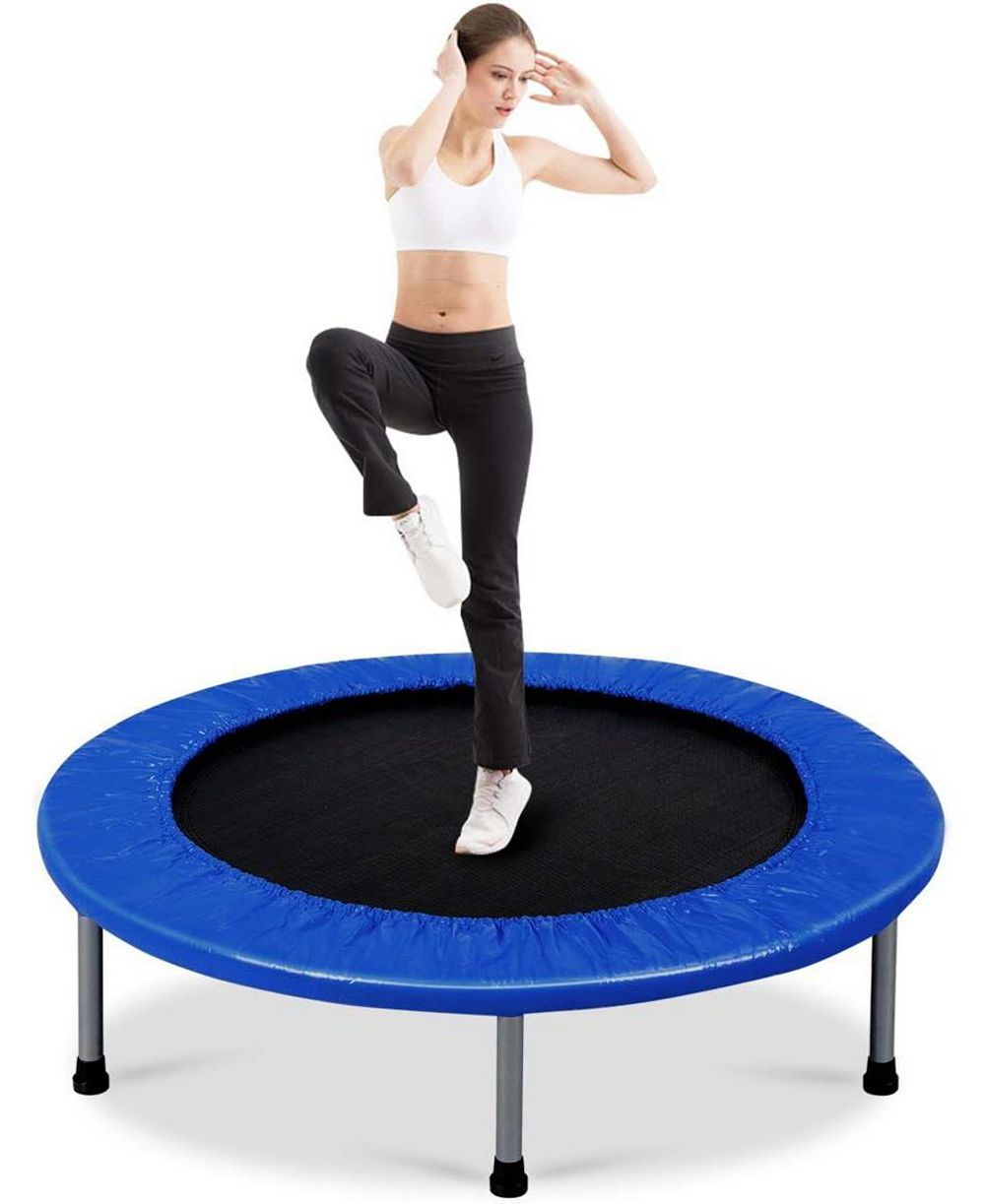 36 Inch Mini Folding Trampoline Portable Recreational Fitness Rebounder