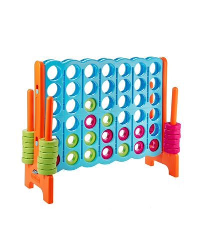 Mecale Jumbo 4-to-Score 2 Player 42 Jumbo Rings Game Set, Ages 3+