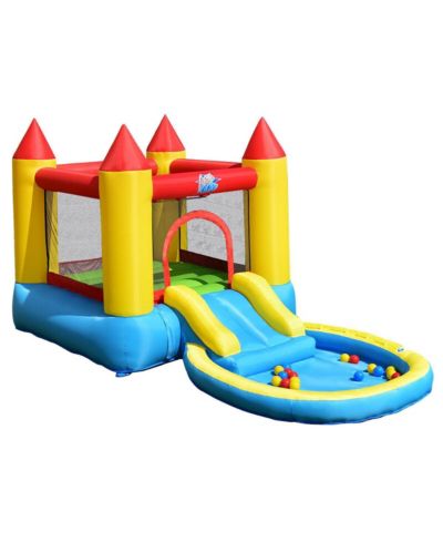 Kids Inflatable Bounce House Castle with Balls Pool and Bag