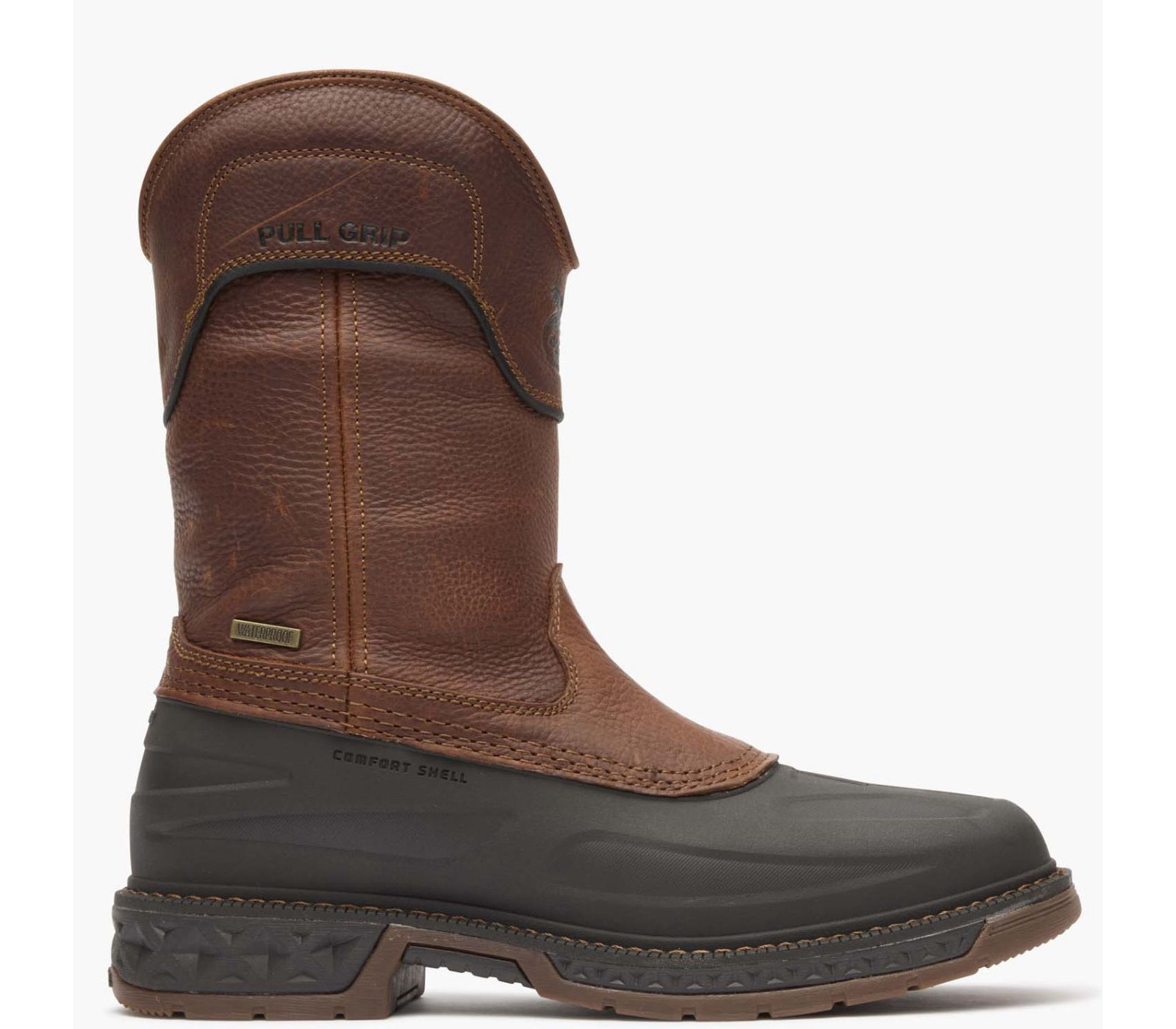 GEORGIA BOOT Men's Carbo-Tec LTR Steel Toe Waterproof Pull On Boot