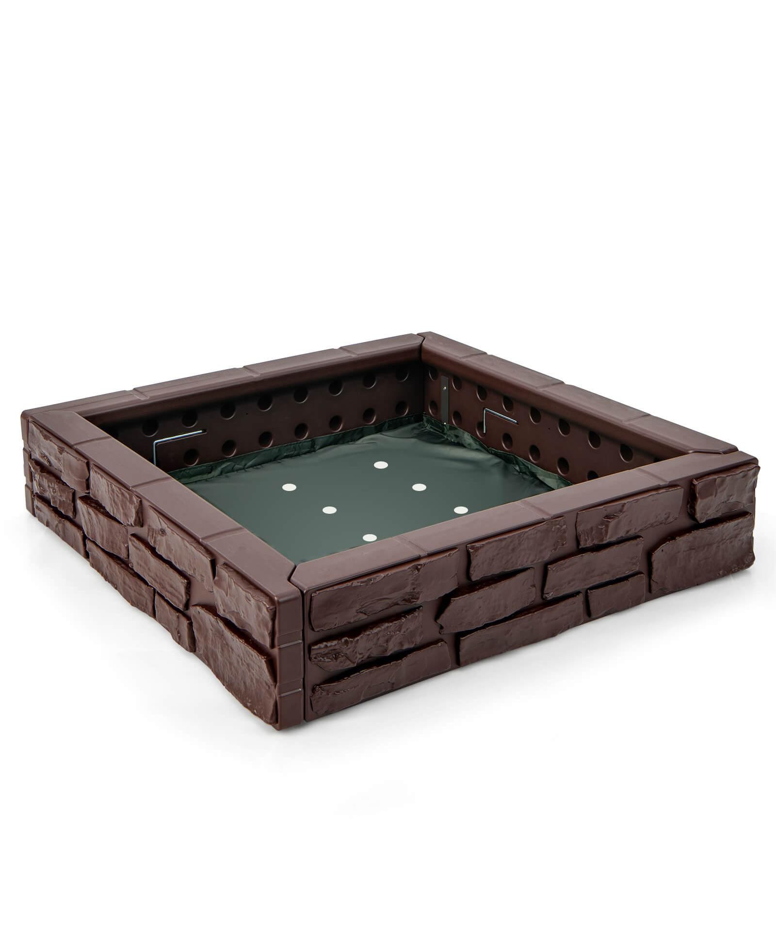 Mecale детская песочница 2-In-1 HDPE с крышкой и подстилкой