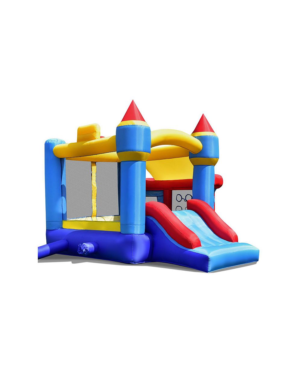 Надувной батут Castle Slide с бассейном и баскетбольным кольцом