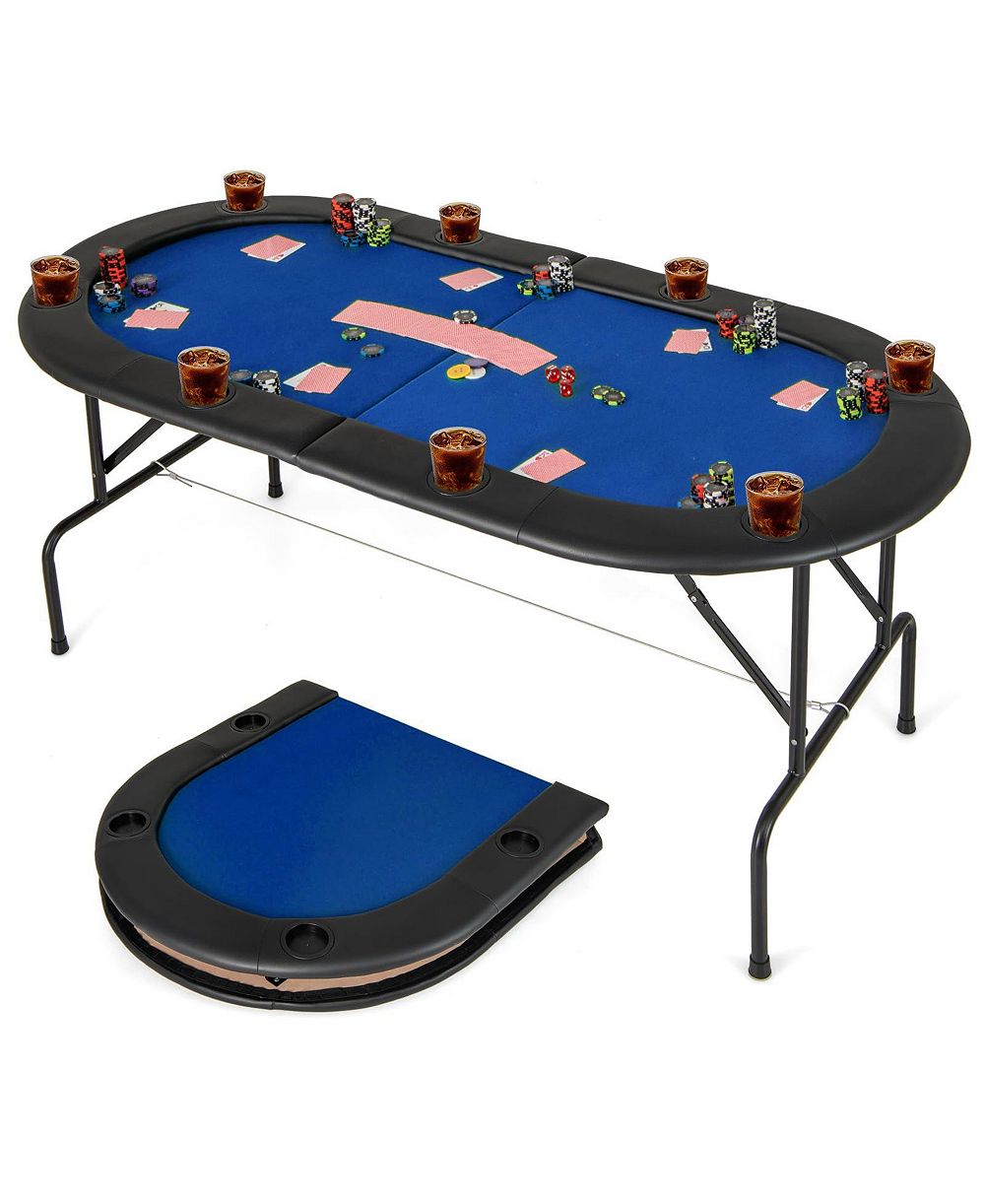 Складной покерный стол Mecale на 8 игроков, Texas Holdem