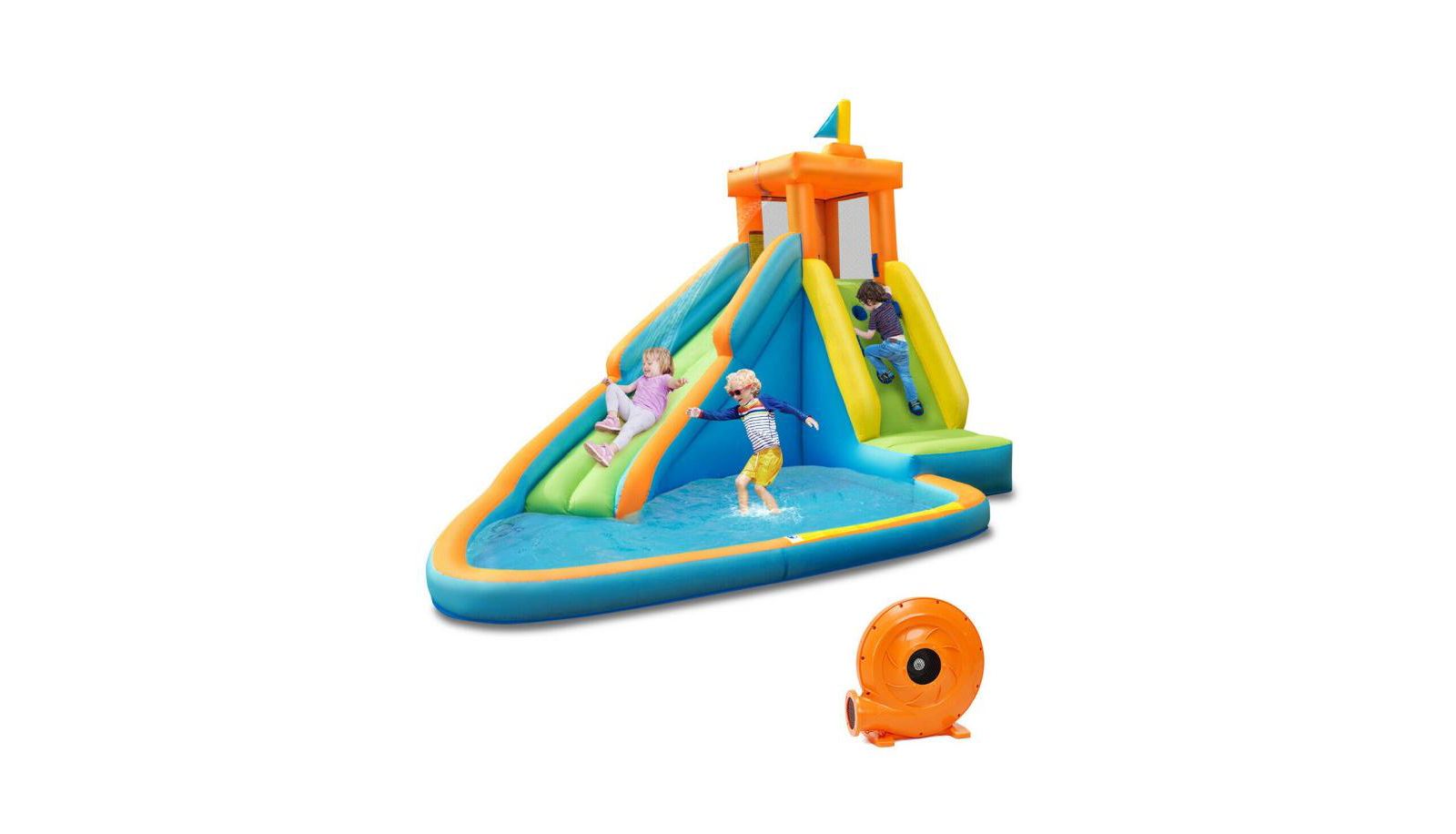 Детской надувной водная горка Mecale Bounce House с воздуходувкой