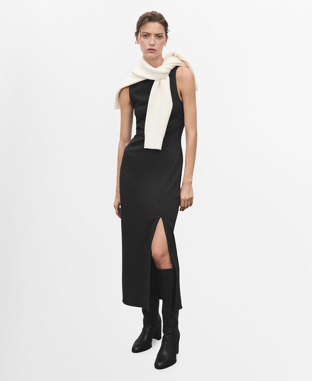 Женское платье Mango Women's Cut-Out Ruched Dress