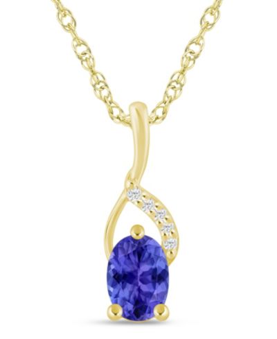 Tanzanite Yellow Gold