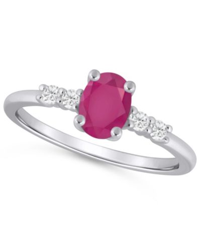 Ruby White Gold