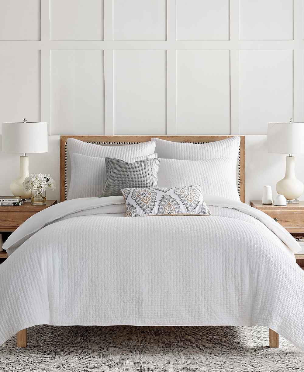 Levtex Home Cross Stitch 3-Piece Comforter Set, Full/Queen