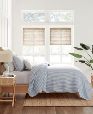 Levtex Home Martha Stripe Reversible 3-Piece Quilt Set, Full/Queen