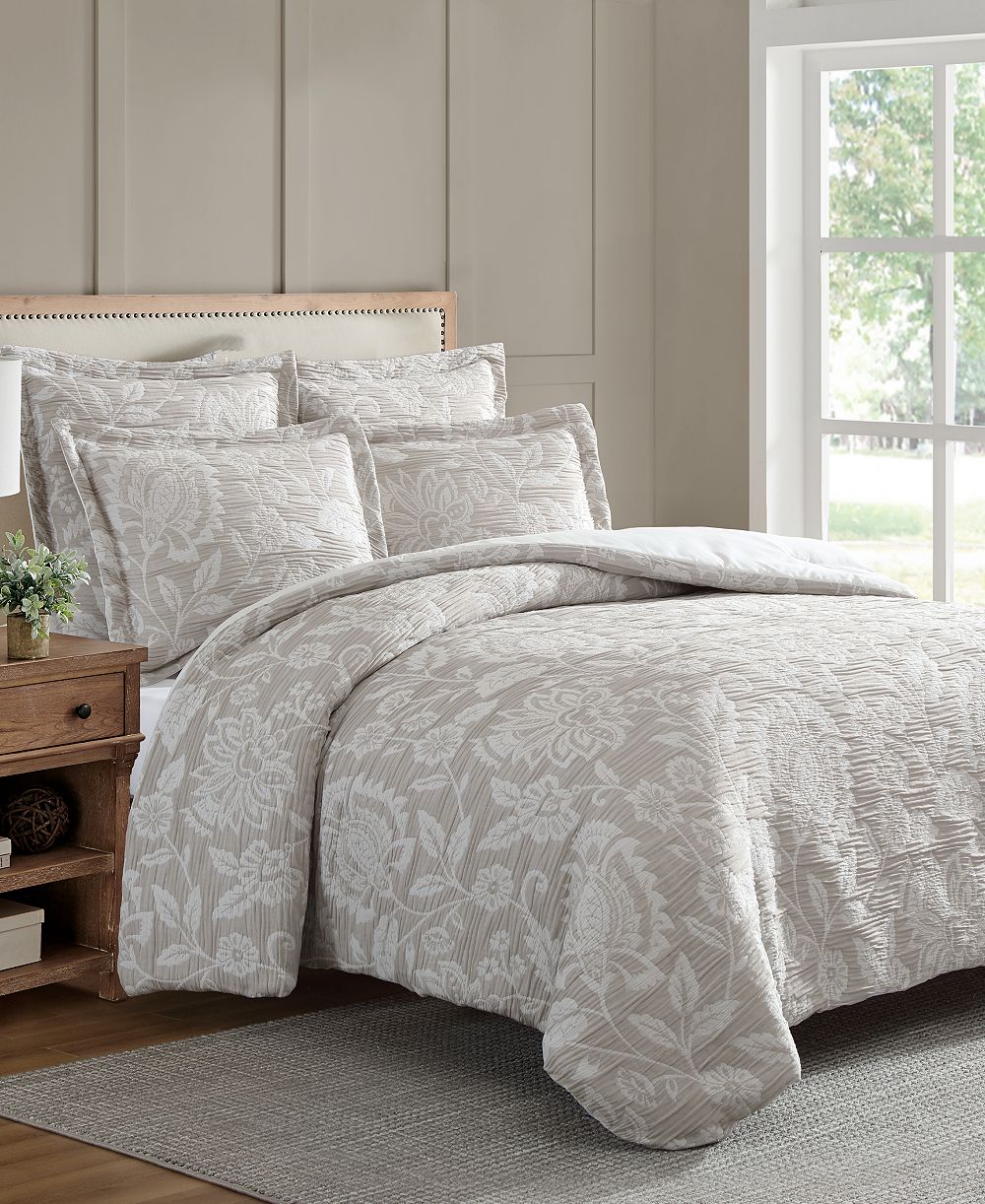 Levtex Home Sarrah Textured 3-Pc. Comforter Set, Full/Queen