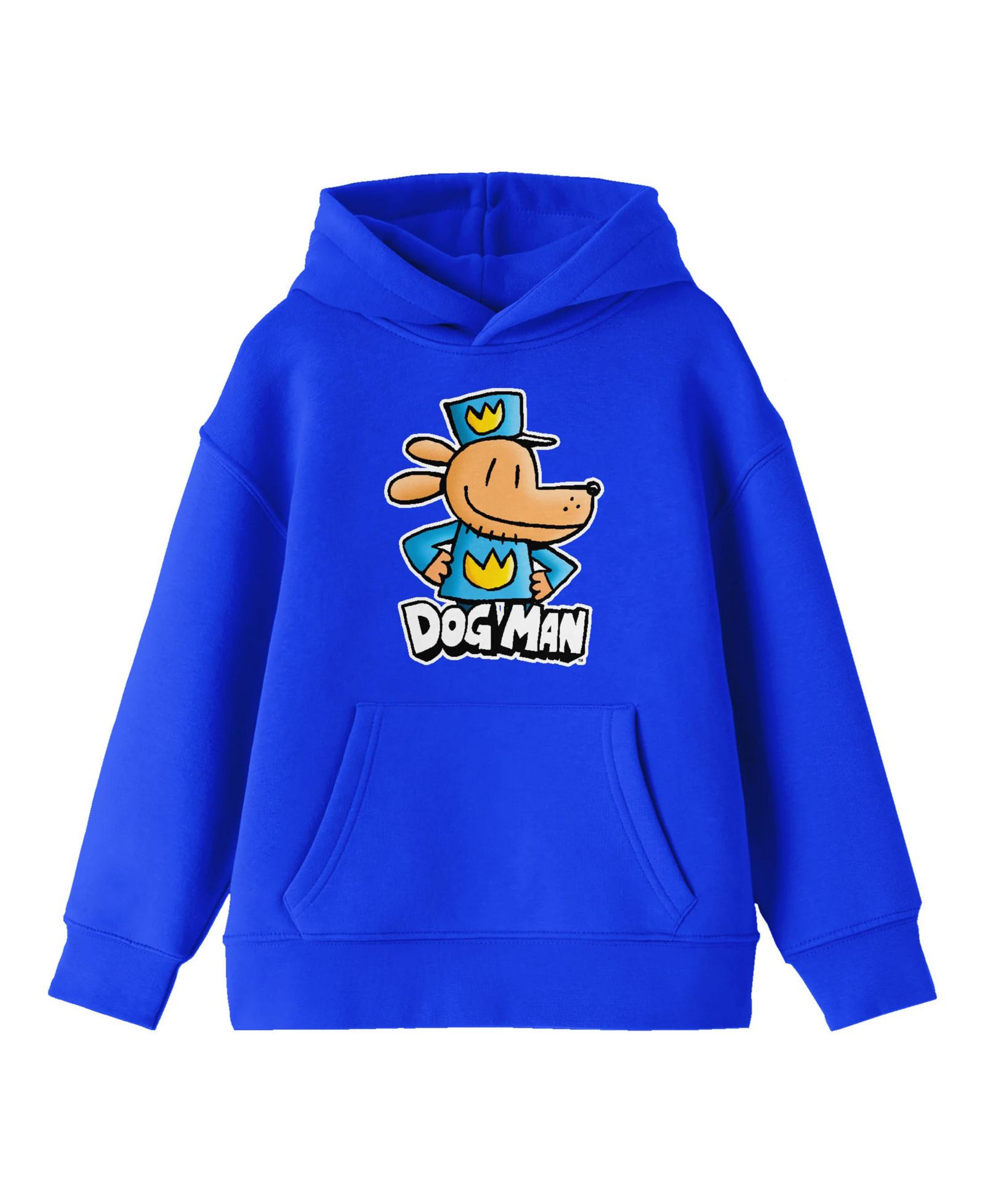 Детское худи с длинным рукавом Dog Man Character Royal Blue, XL