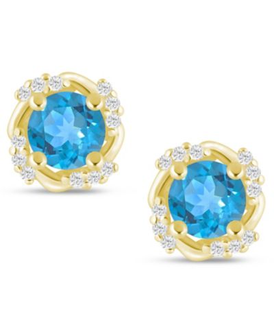 Swiss Blue Topaz / YG