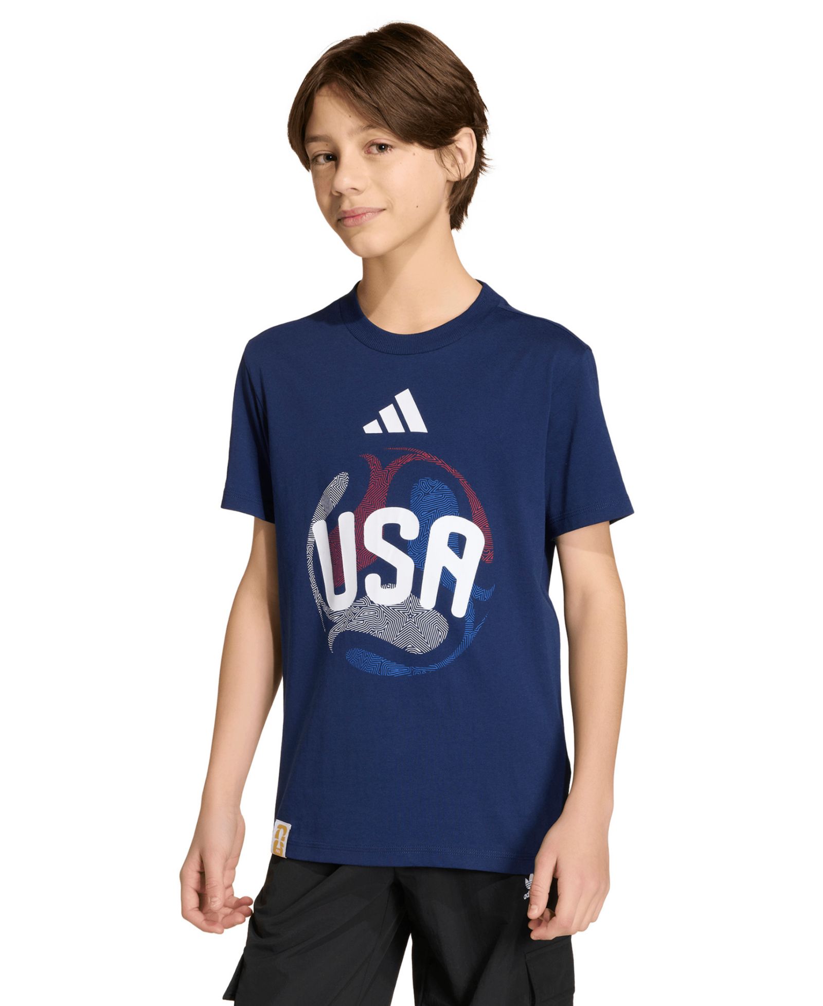 adidas Boys' 8-20 FIFA World Cup 2026 USA Crewneck T-Shirt