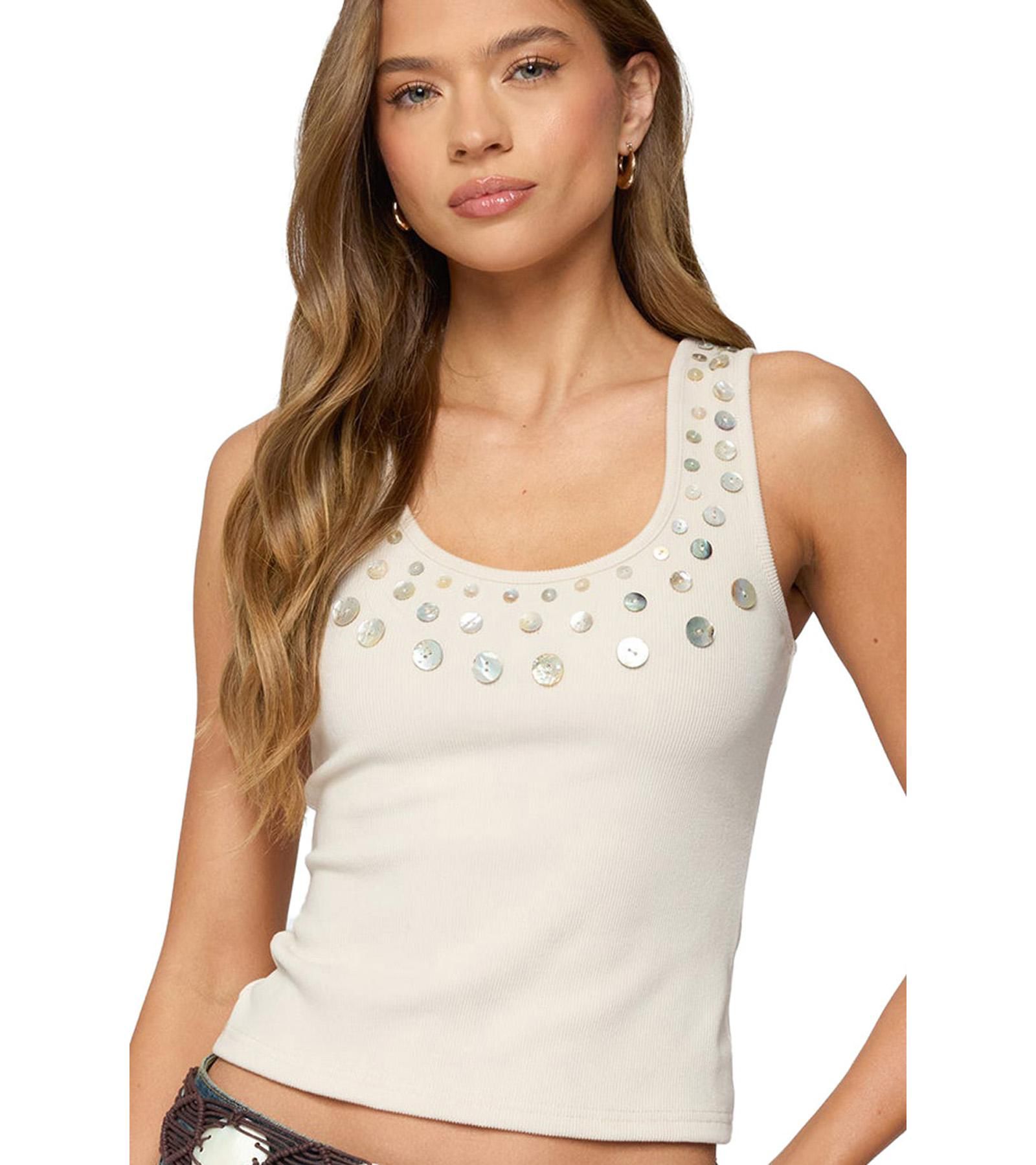 Edikted Women's Beach Babe Scoop Tank Top