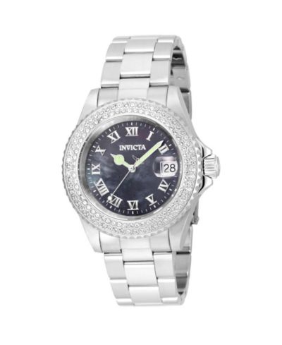 Invicta Женские часы 21711 Angel Quartz 3 Hand Black Dial