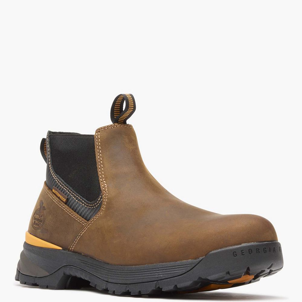 GEORGIA BOOT Men's TBD Waterproof Chelsea Work Boot