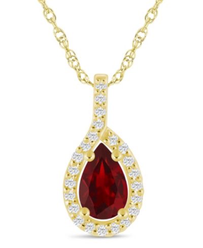 Garnet White Gold