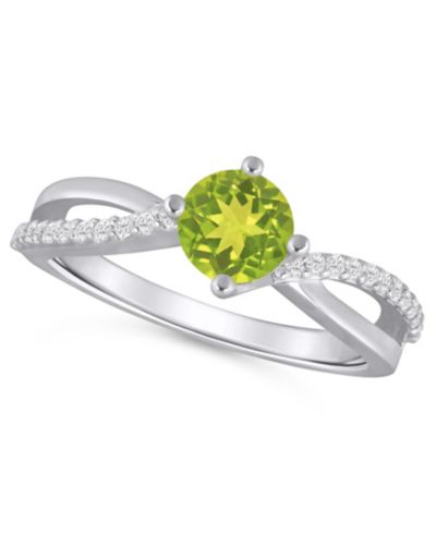 Peridot/White Gold