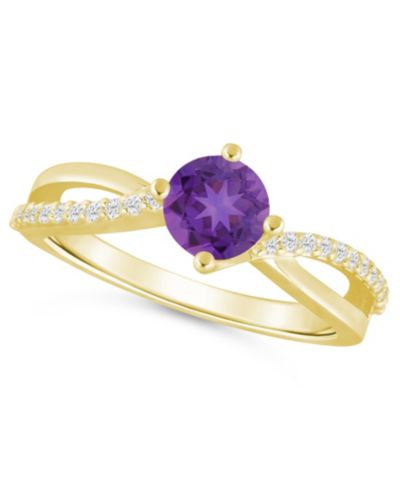 Amethyst/White Gold