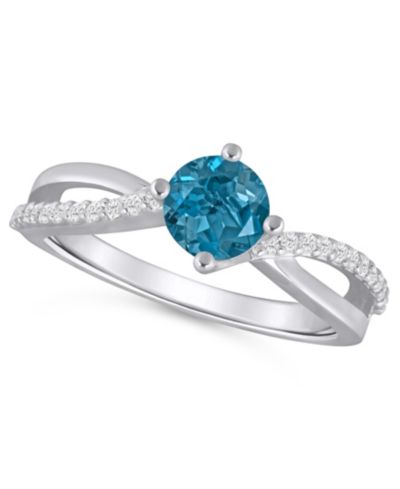 London Blue Topaz/White Gold