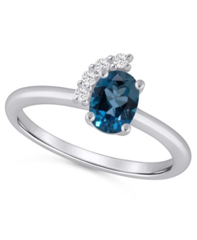 London Blue Topaz/White Gold