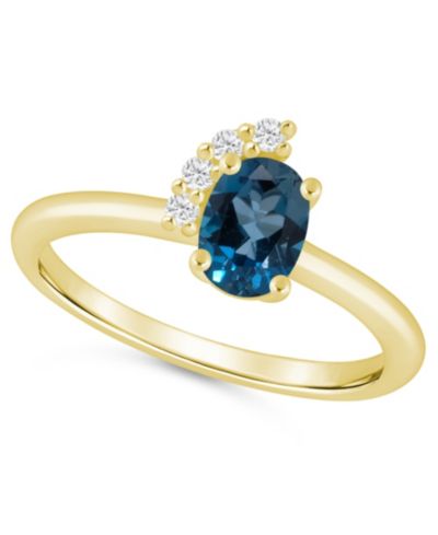 London Blue Topaz / Yellow Gold
