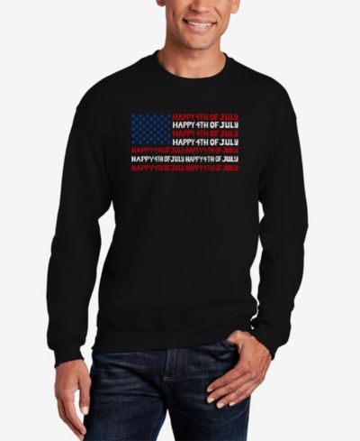 LA Pop Art Мужское свитшот с принтом Happy 4th of July