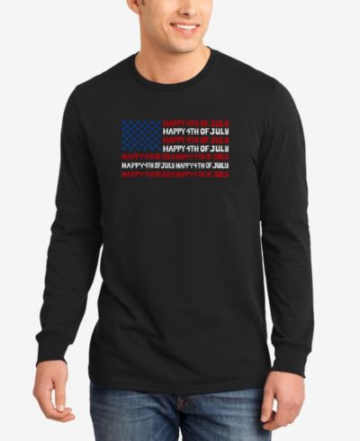 Мужская футболка LA Pop Art Word Art Long Sleeve