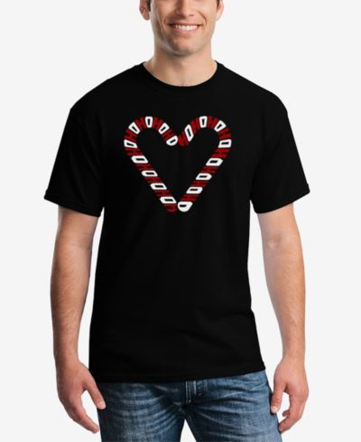 Мужская футболка LA Pop Art Candy Canes Word Art