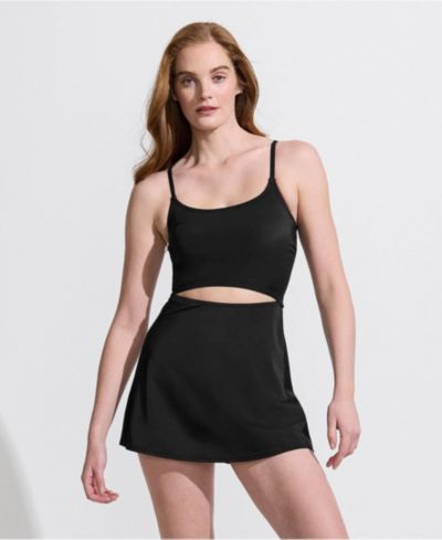 Lands' End Women's Tugless Monokini Swim Dress Swimsuit