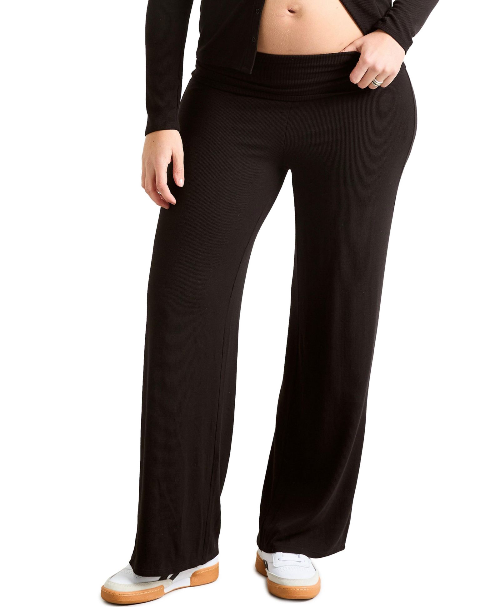 HATCH Collection Maternity The Softest Rib Over/Under the Bump Lounge Pant