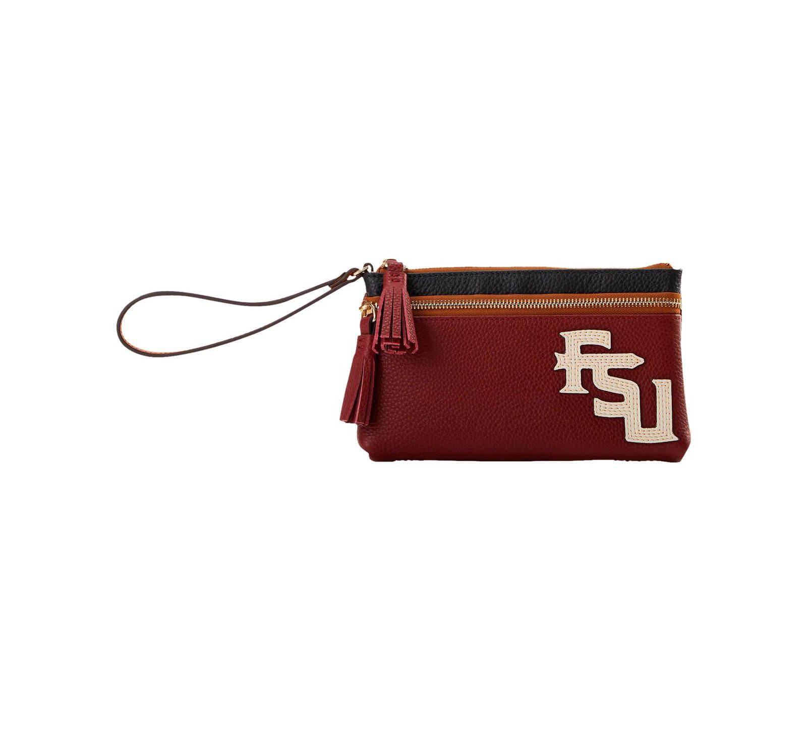 Клатч Dooney & Bourke Florida State Seminoles Infield Double-Zip Wristlet