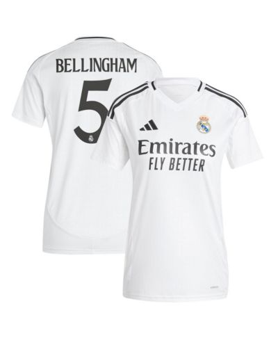 Adidas Women's Jude Bellingham White Real Madrid 2024/25 Home Replica Player Jersey