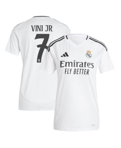 Adidas Women's Vini Jr. White Real Madrid 2024/25 Home Replica Player Jersey