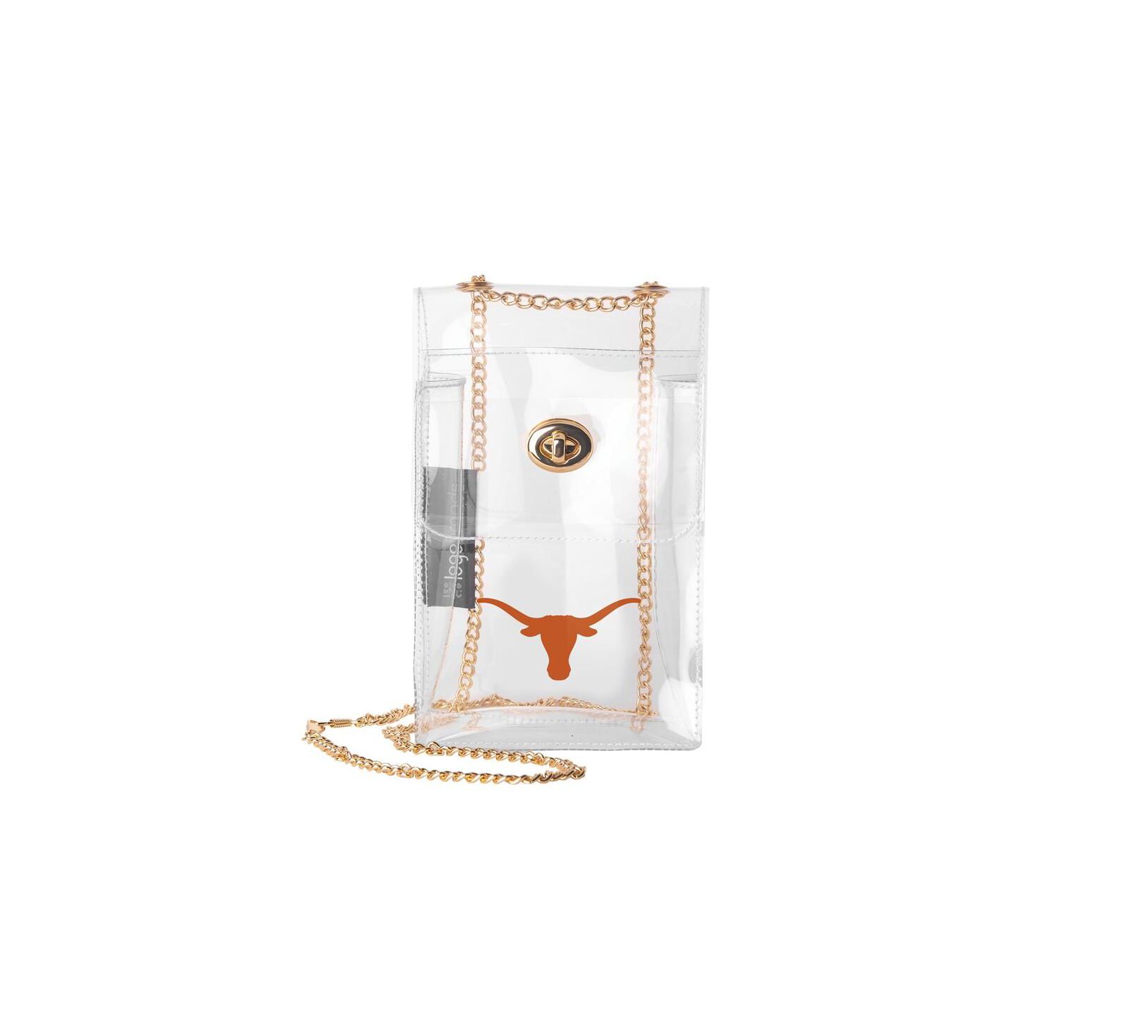 Прозрачная сумка через плечо Logo Brands Texas Longhorns Clear Essential