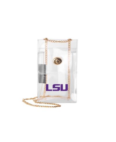 Прозрачная сумка через плечо Logo Brands LSU Tigers Clear Essential Crossbody