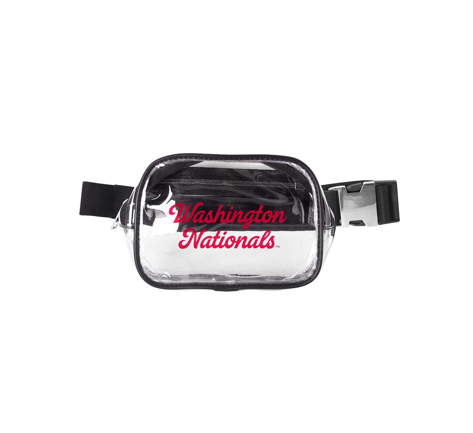 Logo Brands Washington Nationals Clear Belt Bag