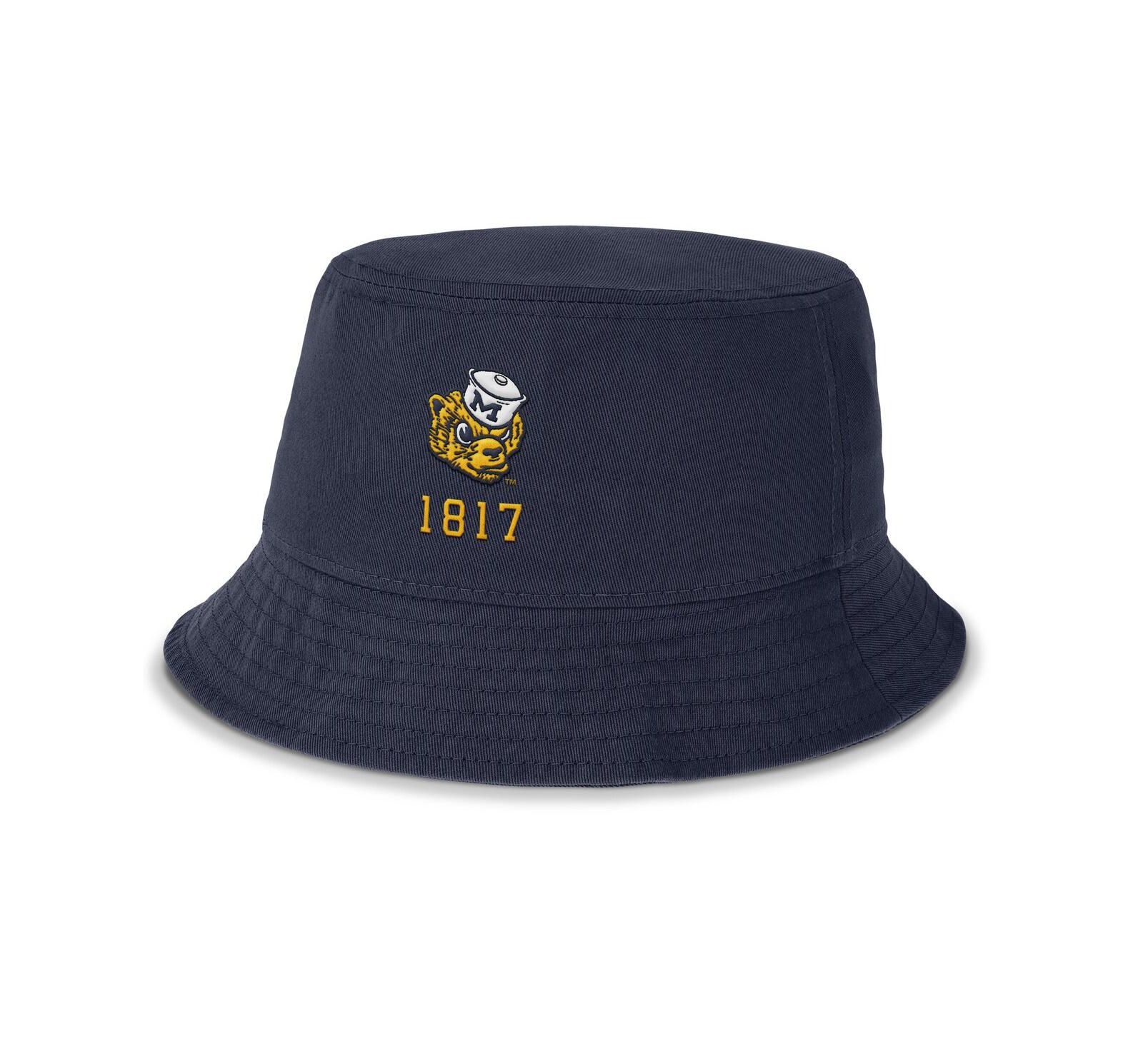 Мужская панама Nike Navy Michigan Wolverines Apex Swoosh Bucket Hat