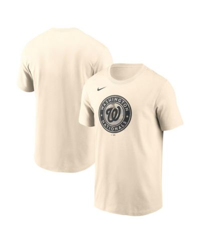 Nike Men's Cream Washington Nationals Camo Logo T-Shirt
